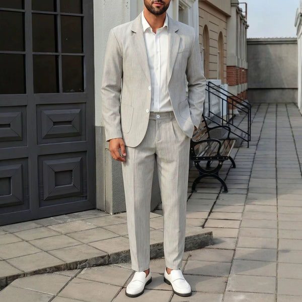 Men's Business Single Breasted Formal Suit Set