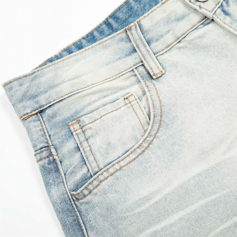 American Cleanfit Washed Denim Long Pants Casual