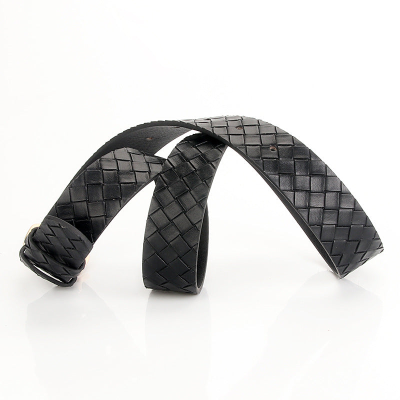 Women's Alloy Pin Buckle Woven Style Fashion Belt