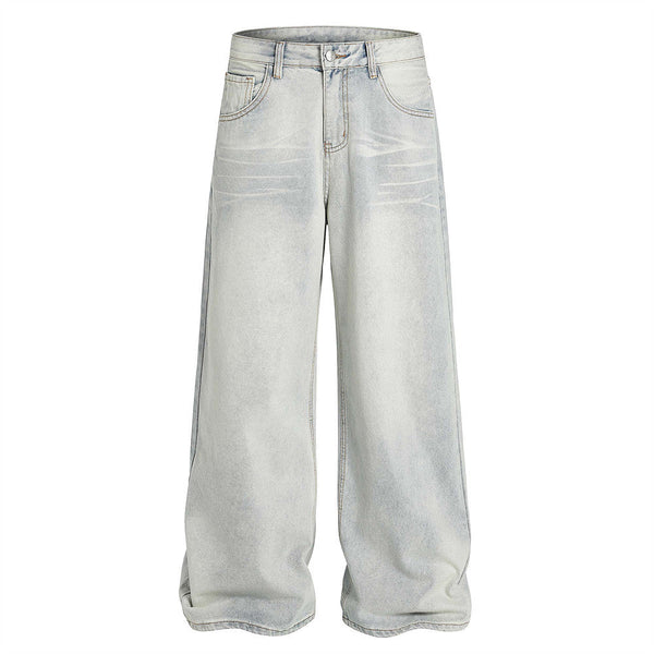 American Cleanfit Washed Denim Long Pants Casual