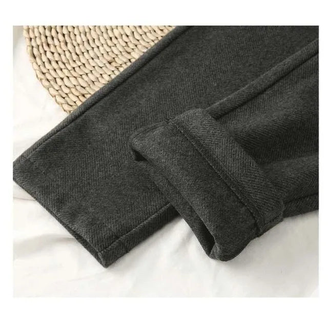 Women's High Waisted Woolen Harem Pencil Pants