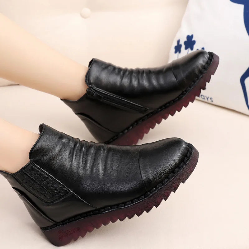 Stay Warm and Stylish Winter Women's Ankle Boots