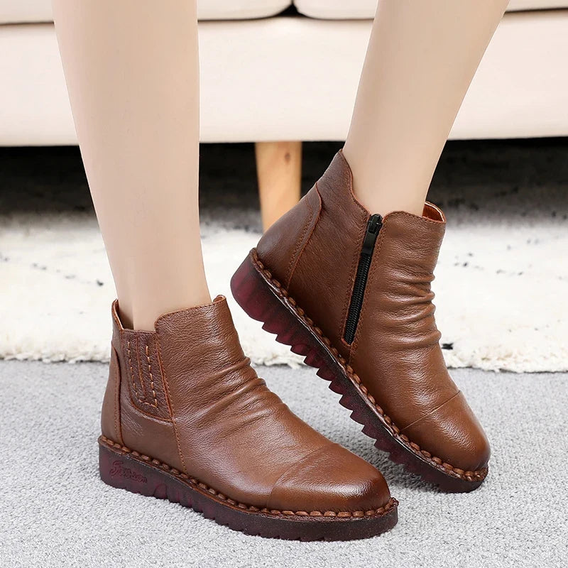 Stay Warm and Stylish Winter Women's Ankle Boots