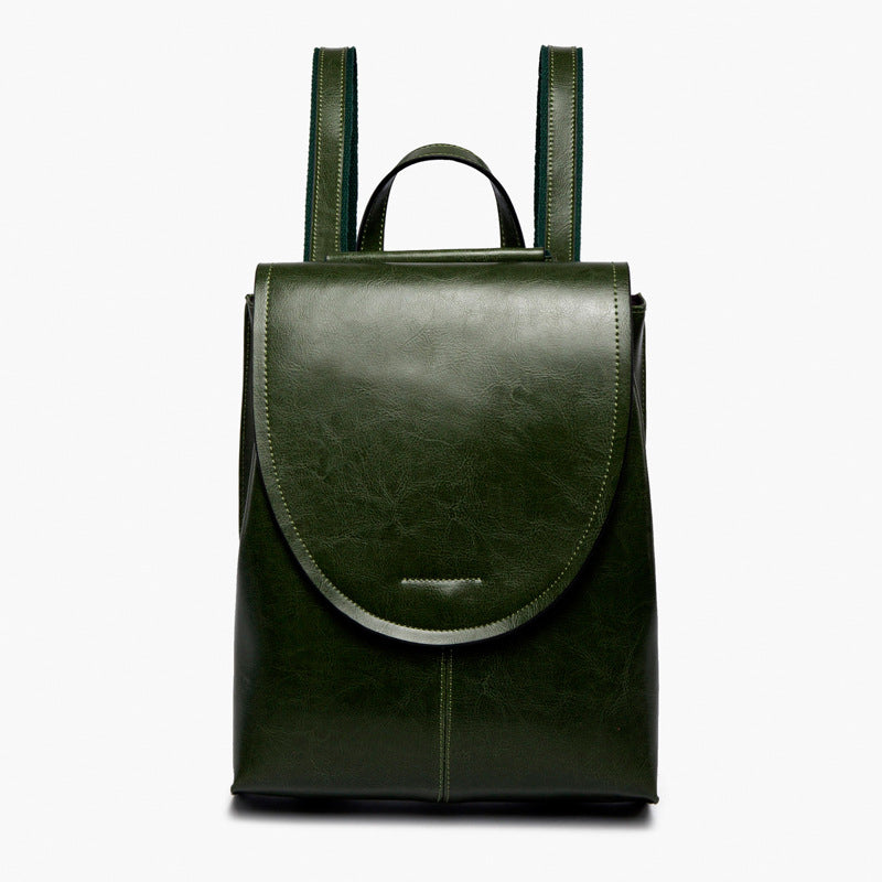 Top Grain Leather Backpack Women City Backpack Natural Cowhide Leather Travel Backpack Stylish Shoulder Bag Christmas Gift SX2612-1