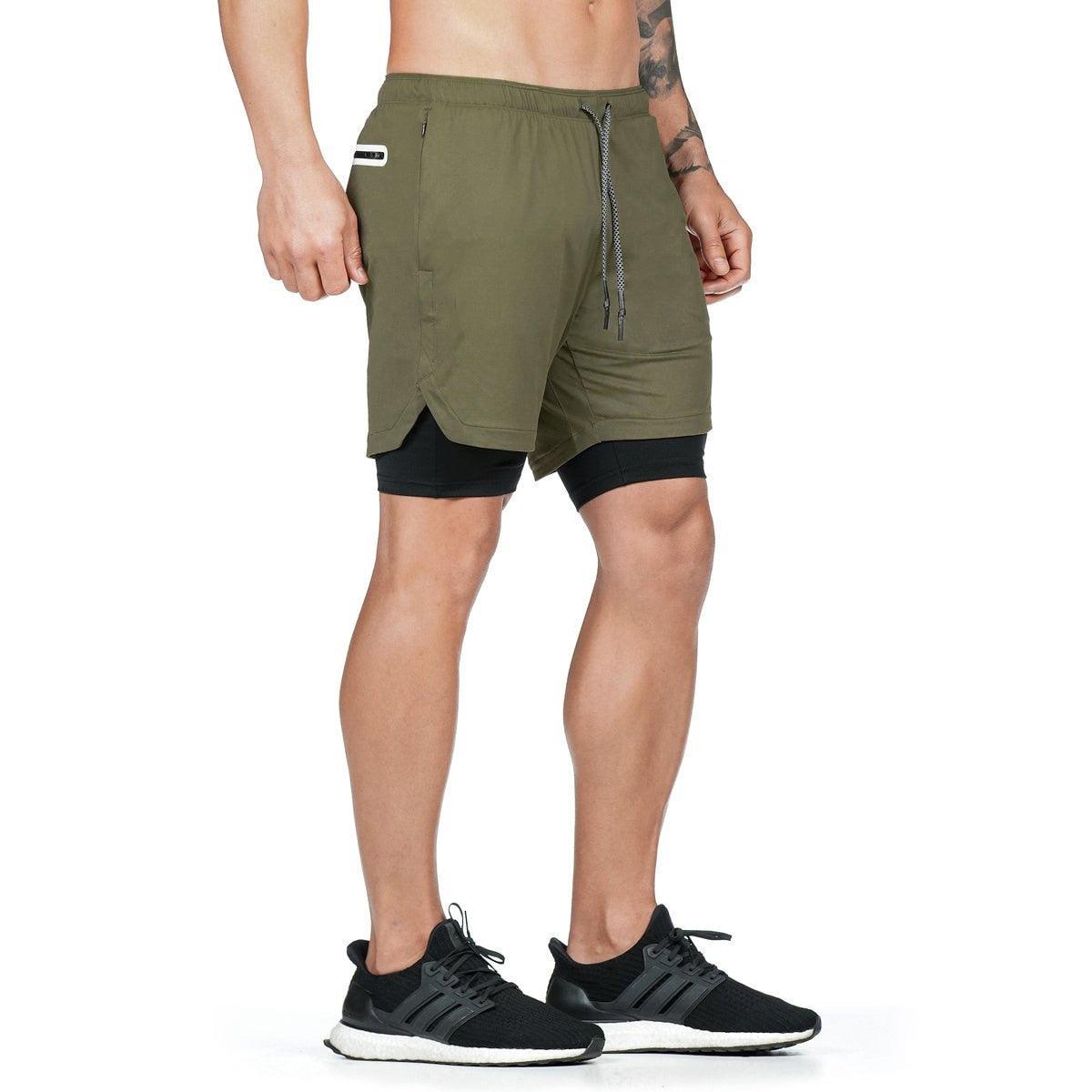 Men's Quick Dry Camo Running Shorts Athletic