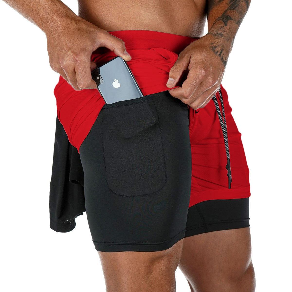 Men's Quick Dry Camo Running Shorts Athletic