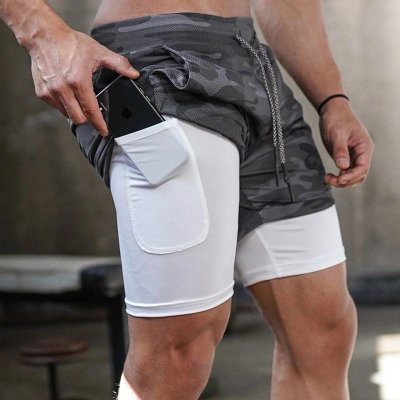 Men's Quick Dry Camo Running Shorts Athletic
