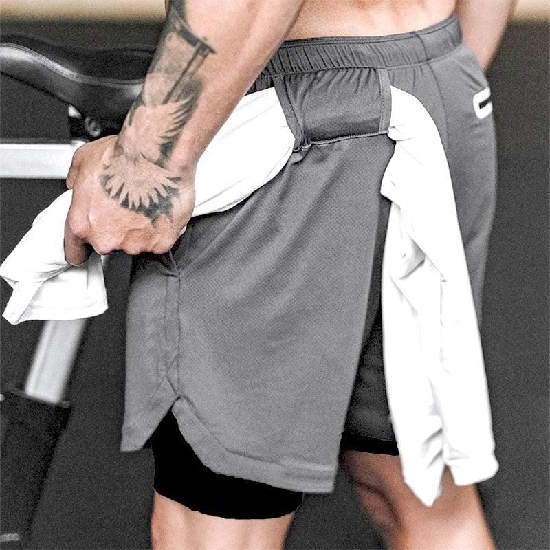 Men's Quick Dry Camo Running Shorts Athletic