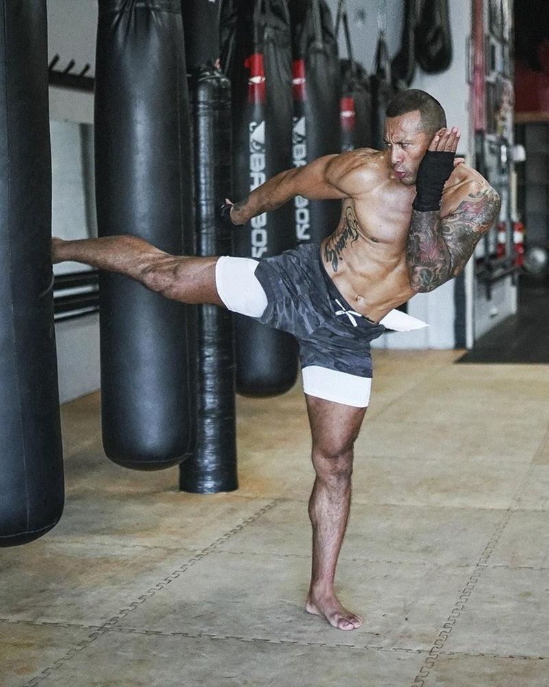 Men's Quick Dry Camo Running Shorts Athletic