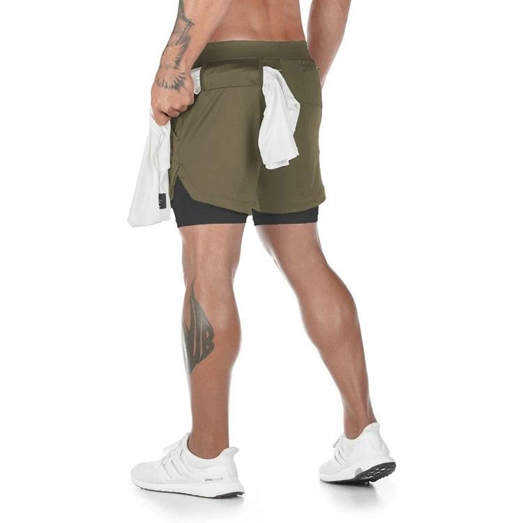 Men's Quick Dry Camo Running Shorts Athletic