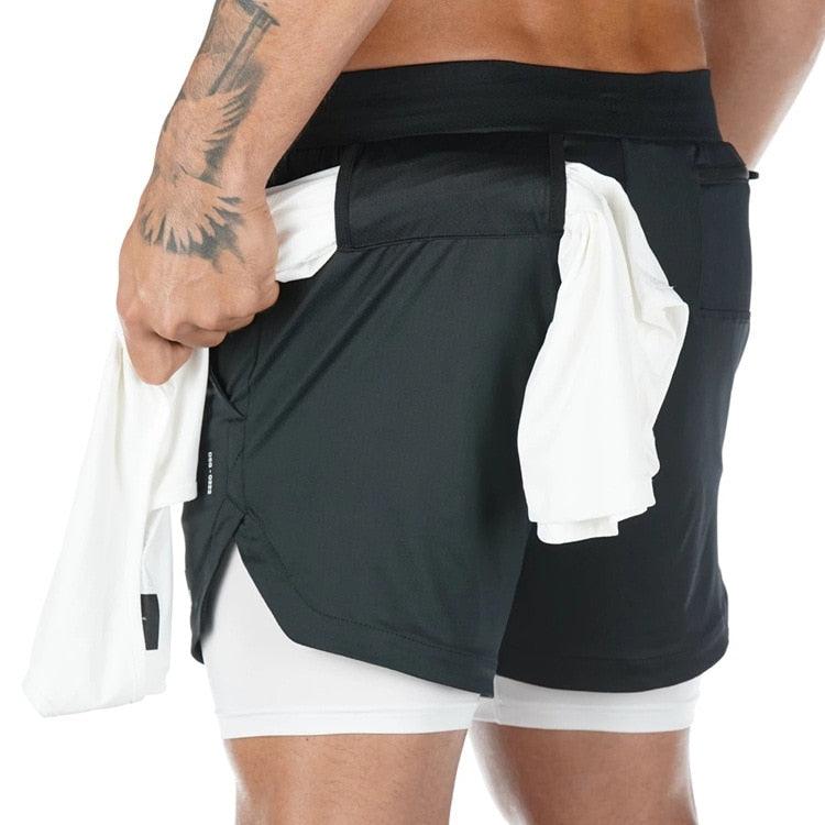 Men's Quick Dry Camo Running Shorts Athletic