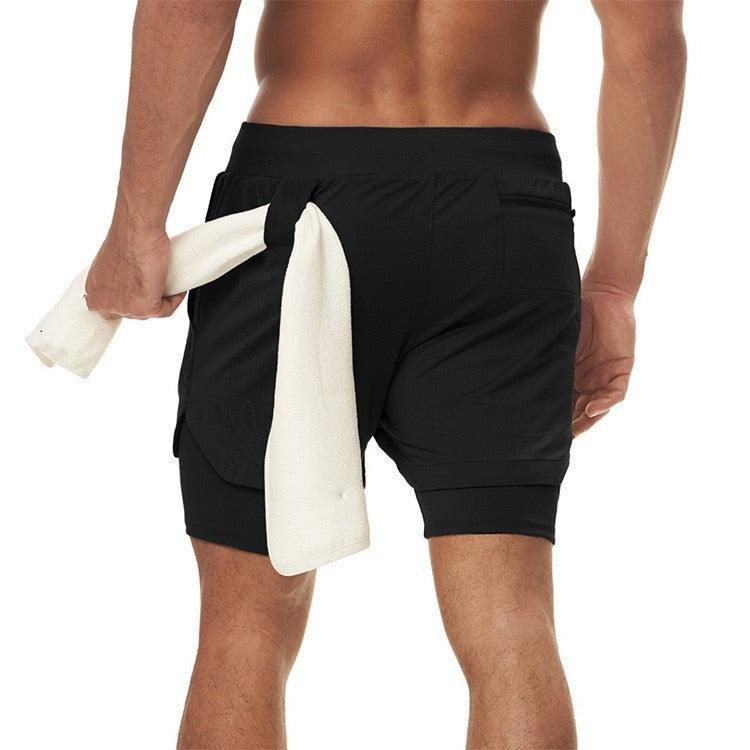 Men's Quick Dry Camo Running Shorts Athletic