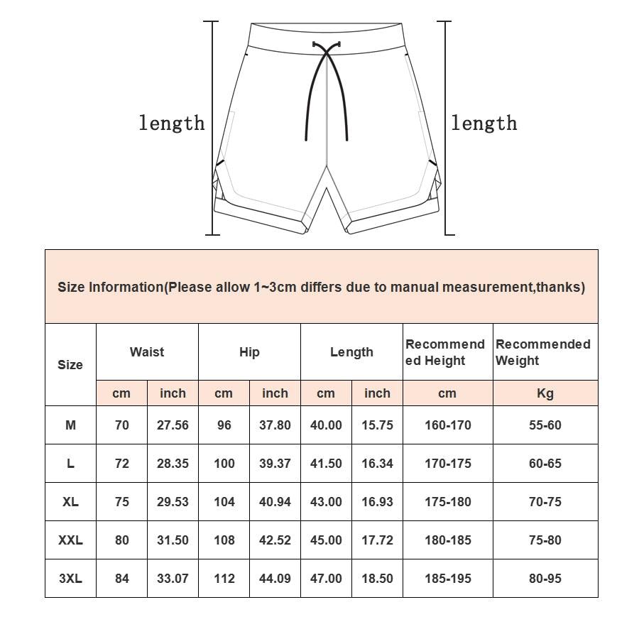 Men's Quick Dry Camo Running Shorts Athletic