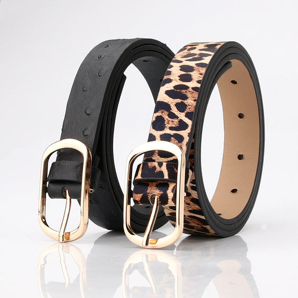 Ladies Retro Round Buckle Casual Fashion Belt