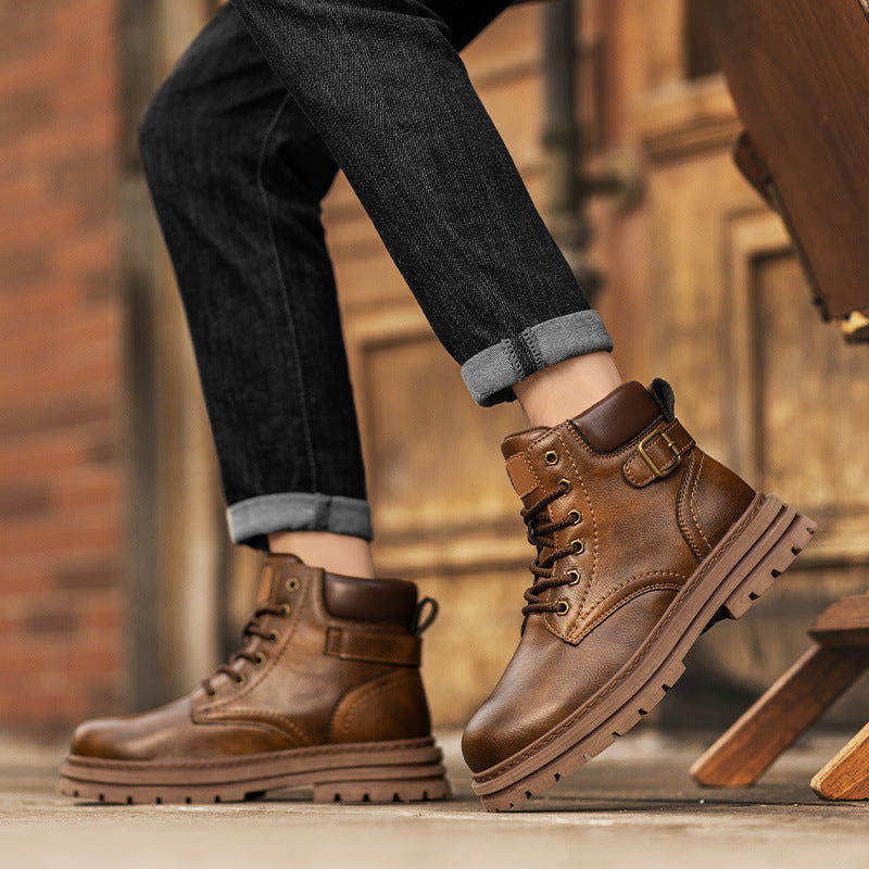 Men's Retro High Top Martin Workwear Boots