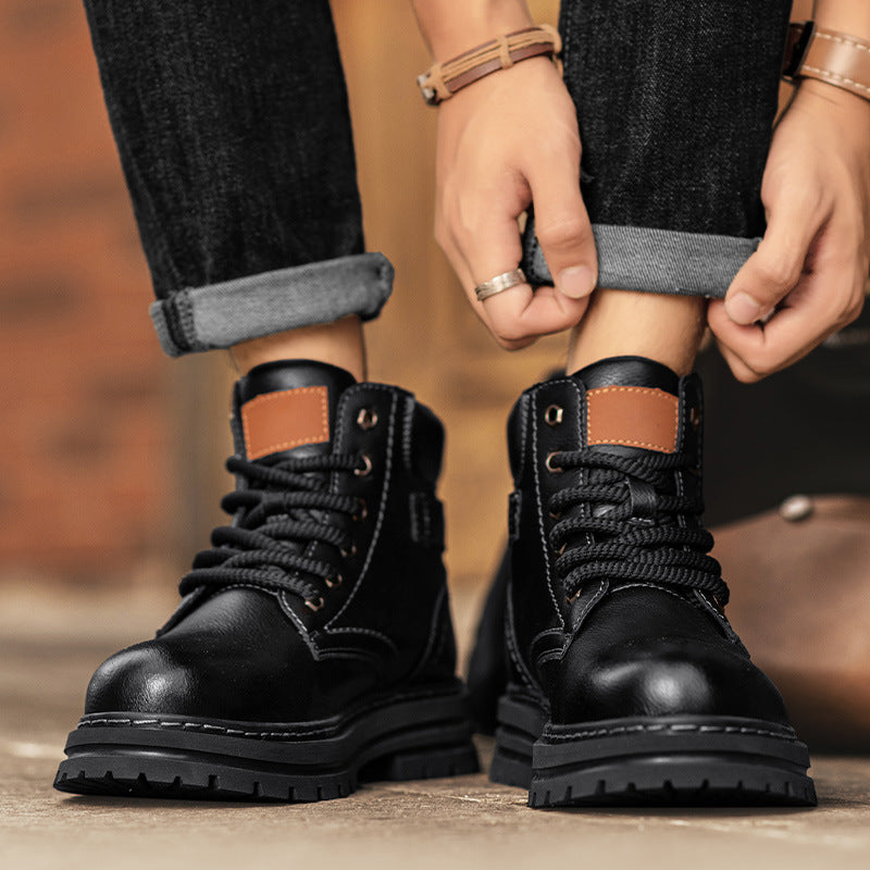 Men's Retro High Top Martin Workwear Boots