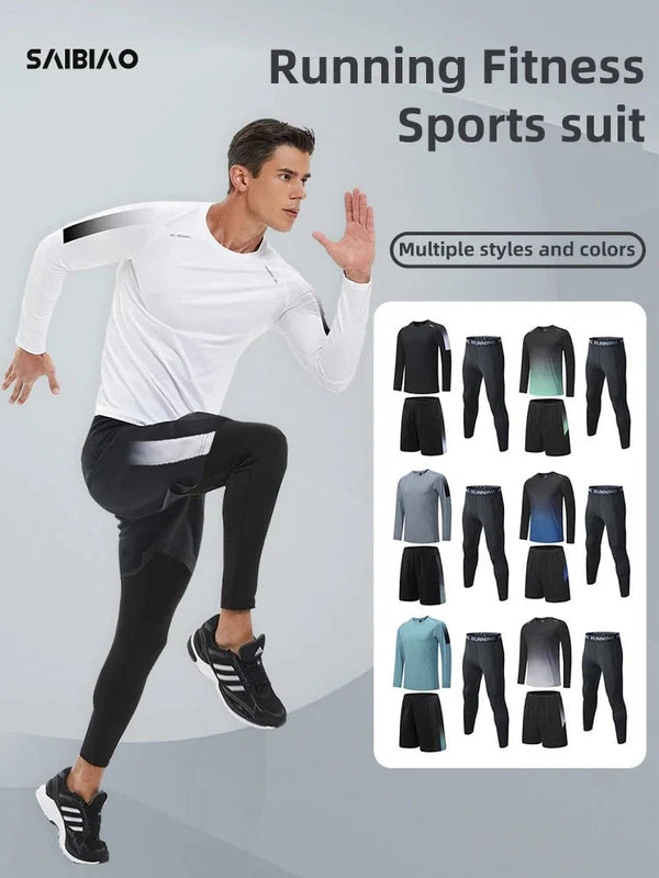 Men's Compression Sportswear Set Athletic Training Outfit