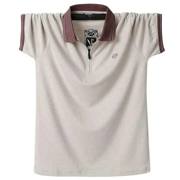 Men's Vintage Cotton Breathable Slim Fit Polo Shirt