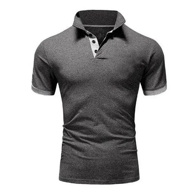 Men's Short Sleeve Polo Shirt Casual Cotton