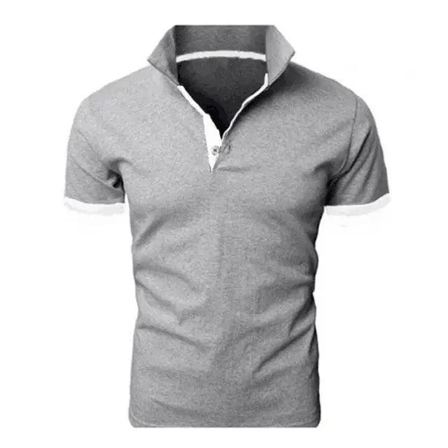 Men's Short Sleeve Polo Shirt Casual Cotton