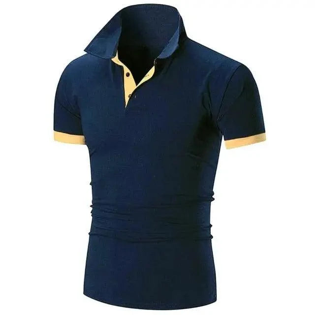 Men's Short Sleeve Polo Shirt Casual Cotton