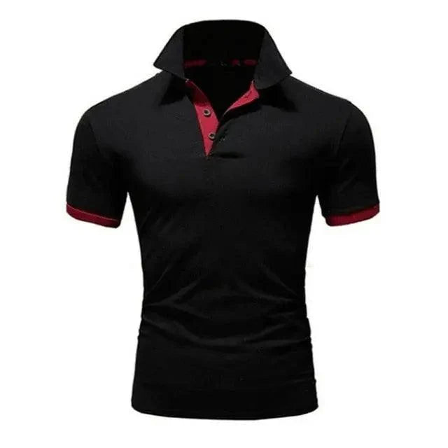 Men's Short Sleeve Polo Shirt Casual Cotton