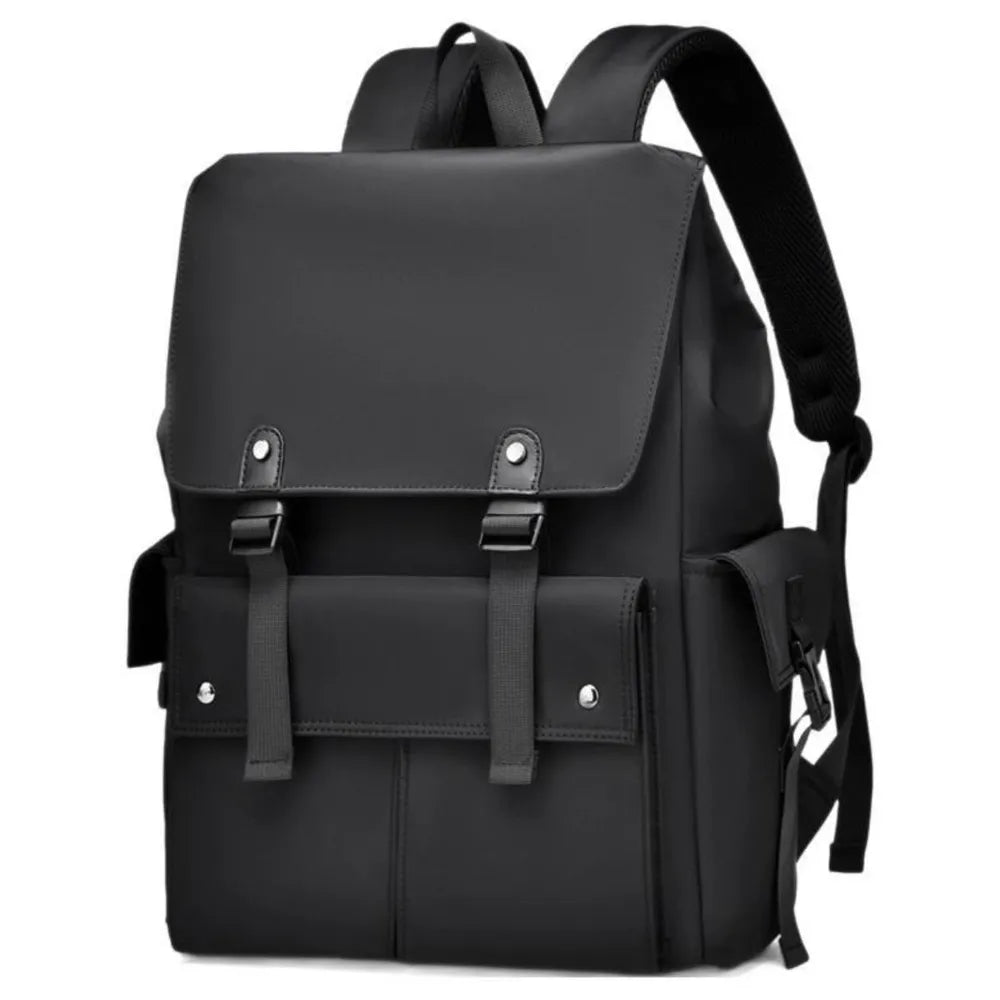 PU Leather Multi Pocket Adjustable Strap Backpack