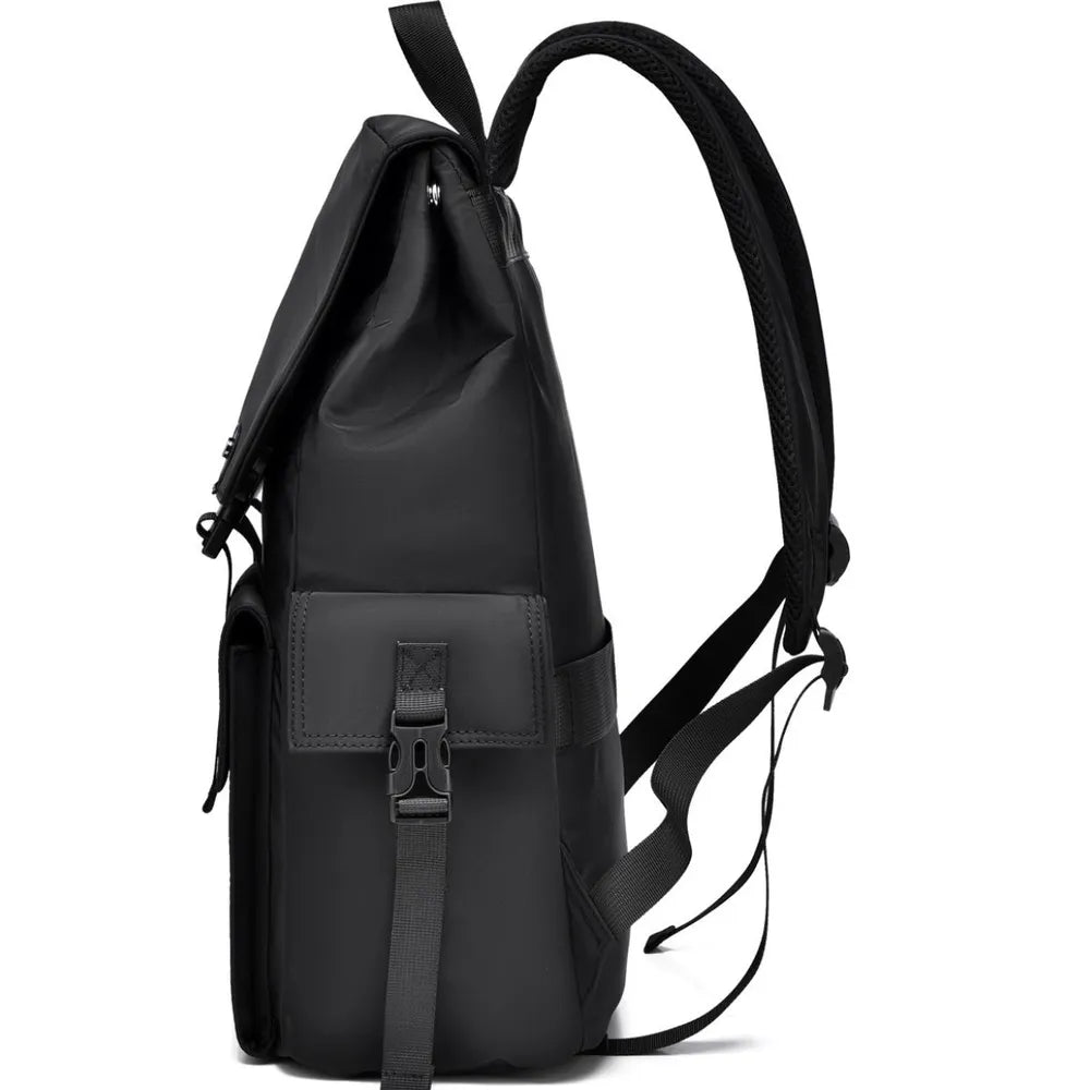 PU Leather Multi Pocket Adjustable Strap Backpack