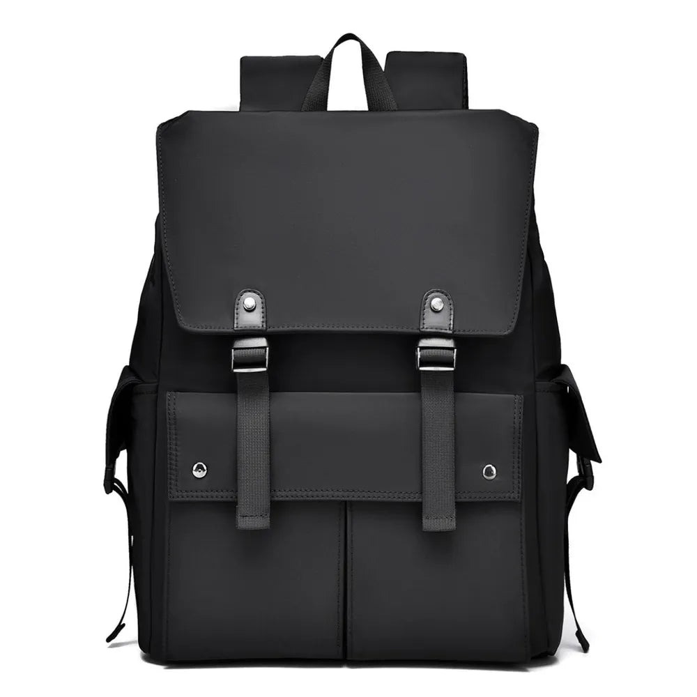PU Leather Multi Pocket Adjustable Strap Backpack