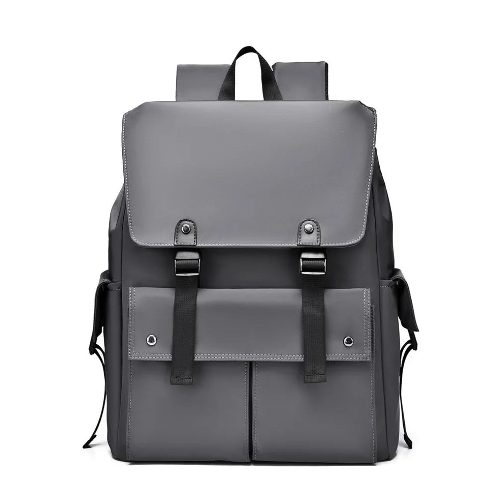 PU Leather Multi Pocket Adjustable Strap Backpack